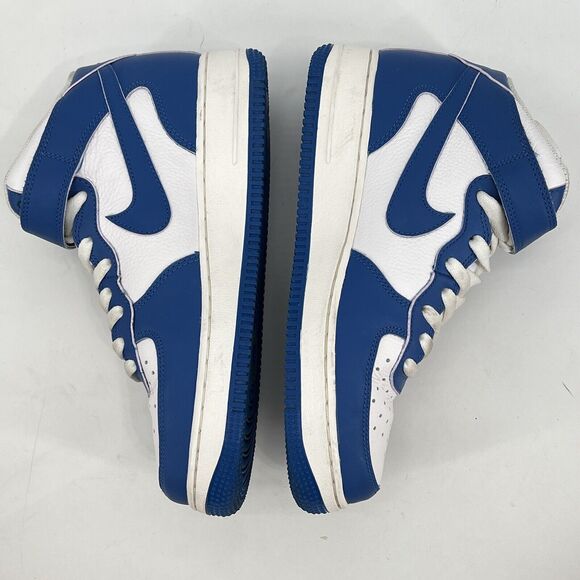 Nike WMNS Air Force 1 ‘07 Mid Military Blue White Purple Women's 9 DX3721 100 - Picture 4 of 15